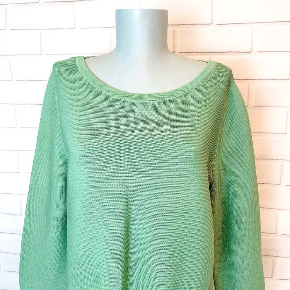 COS • Green Ribbed Pullover Sweater - Picture 2 of 8